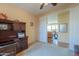 Bright office space with access to the living room at 42413 W Abbey Rd, Maricopa, AZ 85138