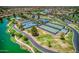 Aerial view of tennis and pickleball courts at 42413 W Abbey Rd, Maricopa, AZ 85138