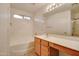 Clean bathroom with a bathtub and wooden vanity at 4872 E Sandwick Dr, San Tan Valley, AZ 85140