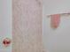 Simple bathroom with shower and pink towel at 4872 E Sandwick Dr, San Tan Valley, AZ 85140