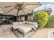 Relaxing patio features comfortable seating and a shaded area at 5301 E Mitchell Dr, Phoenix, AZ 85018