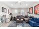 Bright and airy living room with a comfortable sectional sofa at 536 S Avocet St, Gilbert, AZ 85296