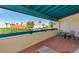 Spacious patio with seating area and view of surrounding landscape at 7350 N Pima Rd # 252, Scottsdale, AZ 85258