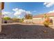 Large backyard with gravel and plants at 10454 E Peralta Canyon Dr, Gold Canyon, AZ 85118