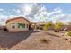 Sunny backyard with desert landscaping at 10454 E Peralta Canyon Dr, Gold Canyon, AZ 85118