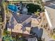 Bird's-eye view of house, pool, and backyard at 14204 N Bursage Dr, Fountain Hills, AZ 85268