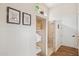 Spa-like bathroom with walk-in shower and linen shelves at 14204 N Bursage Dr, Fountain Hills, AZ 85268