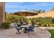 Relaxing patio with seating area and spa view at 14204 N Bursage Dr, Fountain Hills, AZ 85268