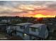 Stunning aerial view of the property at sunset, showcasing its unique features at 1521 W Garfield St, Phoenix, AZ 85007