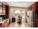 Kitchen breakfast nook with built-in seating at 16548 E Emerald Dr, Fountain Hills, AZ 85268