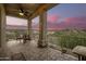 Spacious patio with mountain views and seating area for relaxation at 16548 E Emerald Dr, Fountain Hills, AZ 85268