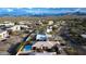 Aerial view showcasing the house, pool, and neighborhood at 17216 E Salida Dr # B, Fountain Hills, AZ 85268