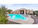 Inviting kidney-shaped pool with lounge chairs at 17216 E Salida Dr # B, Fountain Hills, AZ 85268