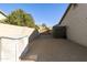 Landscaped backyard with storage shed and gravel at 1893 E San Carlos Pl, Chandler, AZ 85249