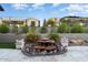 Daytime view of tiered water feature with fire bowls at 19027 N 269Th Dr, Buckeye, AZ 85396