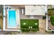 Overhead view of backyard pool and entertainment area at 2816 E Cholla St, Phoenix, AZ 85028