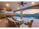 Outdoor patio with hot tub and seating area at 28370 N 113Th Way, Scottsdale, AZ 85262