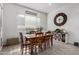 Casual dining area with wooden table and chairs at 2963 E Birdsong Ave, San Tan Valley, AZ 85143