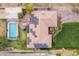 Directly above view of house, pool, and yard at 331 E Tuckey Ln, Phoenix, AZ 85012