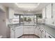 Kitchen with white cabinets, a sink, and window at 4532 E Sandra Ter, Phoenix, AZ 85032