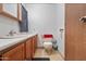 Clean bathroom with vanity, toilet and shower at 535 S Alma School Rd # 113, Mesa, AZ 85210