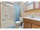 Bathroom with shower/tub combo and vanity at 535 S Alma School Rd # 113, Mesa, AZ 85210