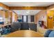 Dining area with round table and chairs, view of living room at 535 S Alma School Rd # 113, Mesa, AZ 85210