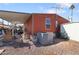 Rear view of mobile home and AC unit at 535 S Alma School Rd # 113, Mesa, AZ 85210