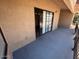 Spacious outdoor patio with sliding glass door access at 6550 N 47Th Ave # 286, Glendale, AZ 85301