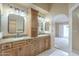 Dual sink vanity in a bathroom with granite countertops at 9288 E Camino Del Santo --, Scottsdale, AZ 85260