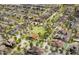 Aerial view of a residential community with a central park at 1032 W J Waltz Way, Apache Junction, AZ 85120