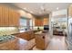 Large kitchen with an island and breakfast nook at 10874 E Dale Ln, Scottsdale, AZ 85262