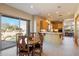 Kitchen with breakfast nook, and view of backyard at 10874 E Dale Ln, Scottsdale, AZ 85262