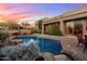 Stunning pool and patio, perfect for outdoor entertaining at 10874 E Dale Ln, Scottsdale, AZ 85262