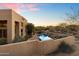 Backyard pool with a view of the neighborhood at 10874 E Dale Ln, Scottsdale, AZ 85262