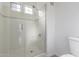 Clean bathroom with a glass-enclosed shower at 11680 E Sahuaro Dr # 2030, Scottsdale, AZ 85259