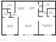 Floor plan showing a 2 bed, 2 bath home with living room, kitchen and dining area at 145 N 74Th St # 207, Mesa, AZ 85207