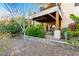 Landscaped backyard with gravel and a small tree at 16025 E Primrose Dr # B, Fountain Hills, AZ 85268