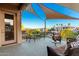 Spacious balcony with seating area and mountain views at 16025 E Primrose Dr # B, Fountain Hills, AZ 85268