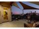 Relaxing patio with seating area and mountain views at 16025 E Primrose Dr # B, Fountain Hills, AZ 85268