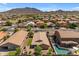 Aerial view of house and neighborhood at 2218 E Gillcrest Rd, Gilbert, AZ 85298