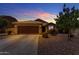 Single-story home exterior at dusk at 2218 E Gillcrest Rd, Gilbert, AZ 85298