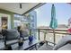 Spacious balcony with seating area and city views at 3131 N Central Ave # 6015, Phoenix, AZ 85012