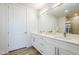 Bathroom with double vanity and modern finishes at 3131 N Central Ave # 6015, Phoenix, AZ 85012