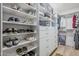 Well-organized walk-in closet with custom shelving at 3131 N Central Ave # 6015, Phoenix, AZ 85012