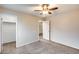 Spacious bedroom with carpeted floor and large closet at 3167 E Battala Ct, Gilbert, AZ 85297