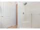 Simple bathroom with shower stall and linen closet at 4202 S 76Th Ln, Phoenix, AZ 85043