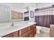 Bathroom with double sinks and shower/tub combo at 4364 E Turnberry Ct, Gilbert, AZ 85298