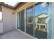 Private balcony offering sliding glass doors and view at 4641 S Glacier St, Mesa, AZ 85212