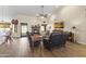 Relaxing living room with a fireplace and comfortable seating at 4644 W Soft Wind Dr, Glendale, AZ 85310